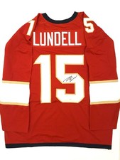 Anton Lundell Signed Florida Panthers Jersey #15 Autographed JSA COA NHL