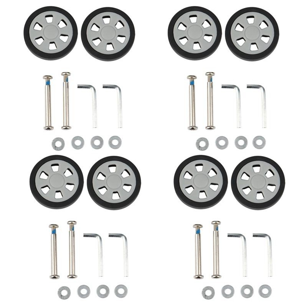Luggage Accessories Wheels Aircraft Suitcase Pulley Rollers Mute Wheel8184-image