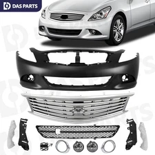 Front Bumper Cover Grille Kit For 2010-2013 Infiniti G25 2011 2012 G37 2015 Q40
