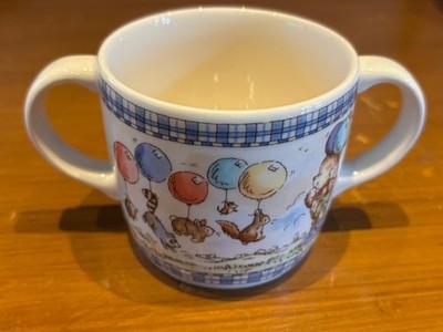 Wedgwood Rumbling Ted Tasse 1997 Kindertasse signiert Teddybär Vintage