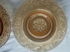 Carnival Glass Marigold Depression Medium Bowls Set 2 Vintage Floral Made USA — photo 2