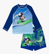DISNEY JR. MICKEY 2PC LOGO SWIM SET - Size 2T