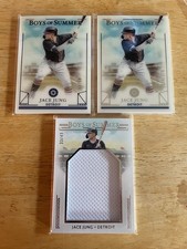 Lot of (3) Three 2024 Panini Boys of Summer Jace Jung Base /99, /275, Relic /49