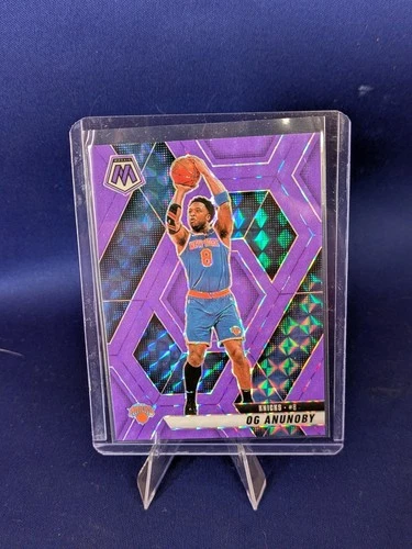 2024-25 Panini Mosaic - OG Anunoby #123 Fluorescent Purple Mosaic Prizm /249