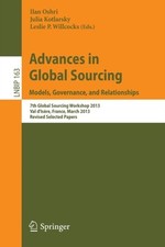 Oshri - Advances in Global Sourcing. Models Governance and Relations - X555z