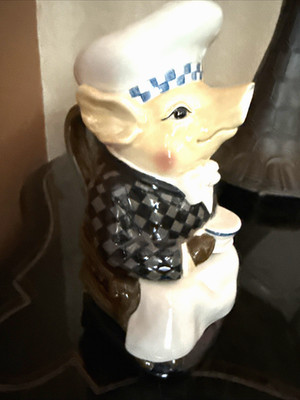 Dept Department 56 JAM BON Chef Pig Pitcher bc7