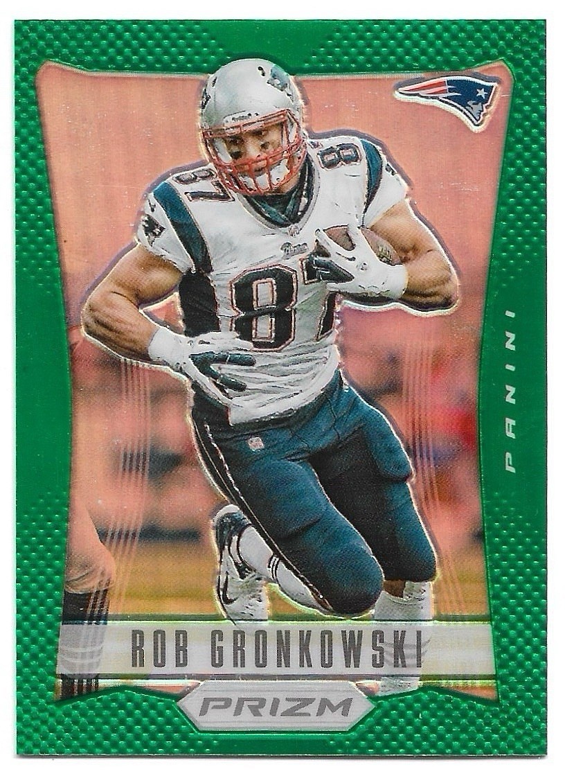 Rob Gronkowski 2012 Panini Prizm #115 Green New England Patriots *SURFACE ISSUES