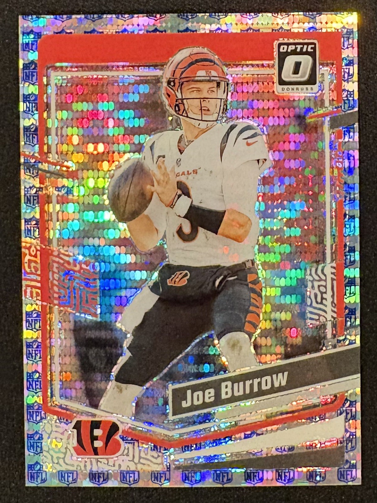 2023 Panini Donruss Optic - Joe Burrow #42 Shield Prizm /32 