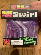 Genuine NEE DOH NICE CUBE SWIRL PURPLE PINK GREY