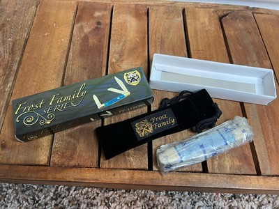 Frost Family Series 4  Closed Pocket Folding Knife Blue Bone Handle 3 Blades