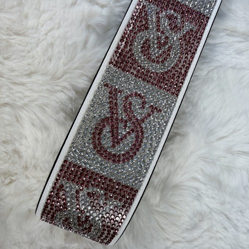 Victoria’s Secret Muñequera Llavero Correa Dije Brillo Blanco Monograma Logo Nuevo con Etiquetas - Imagen 5 de 7