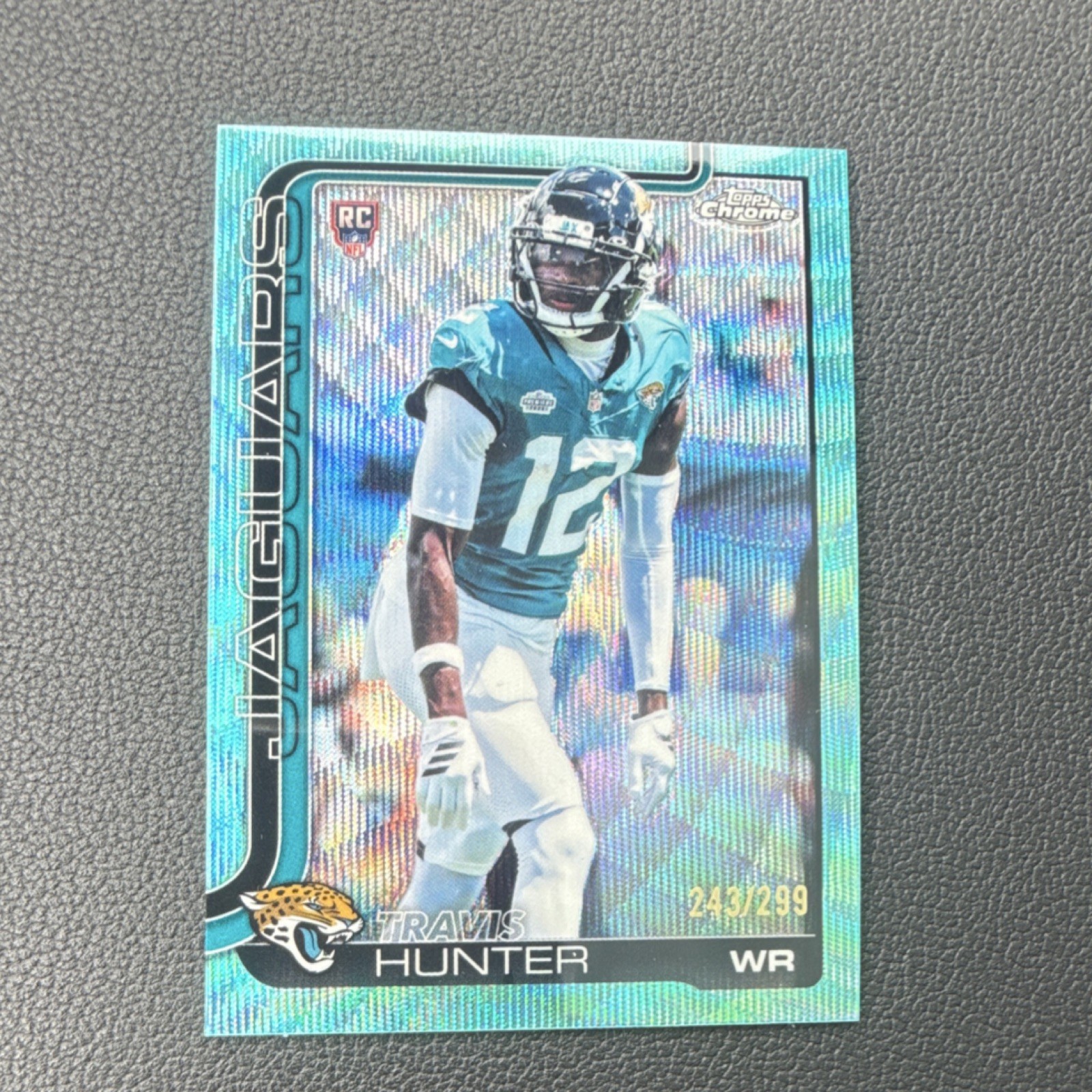2025 Topps Chrome Travis Hunter Jaguars Teal Rookie #332 /299 Football