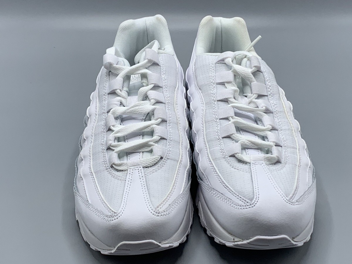 NEW Nike Air Max 95 GS 'White Metallic Silver' Sz 7Y = Size 8.5