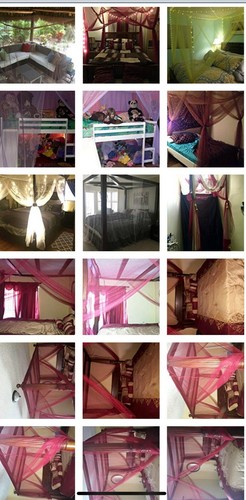 OctoRose 4 post functional bed canopy mosquito net fit all size bed many color - Picture 9 of 26