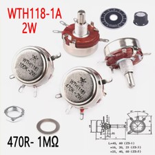 WTH118-1A 2W Linear Potentiometer 470R 1K 2.2K 4.7K 5.6K 10K 22K 33K - 1M Ohm