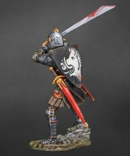    Knight with grand falchion PAINTED. Tin Soldiers 54mm 1/32   