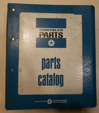 1972 Mopar Chrysler H Series Plymouth Dodge Imperial Master Parts Catalog 1972 Mopar Chrysler H Series Plymouth Dodge Imperial Master Parts Catalog