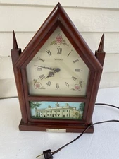 Herschede Plug In Clock Steeple  Mt Vernon Painting *read*