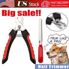 Pet Dog Cat Stainless Steel Professional Nail Toe Trimmer Clipper Grooming Tool