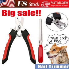 Pet Dog Cat Stainless Steel Professional Nail Toe Trimmer Clipper Grooming Tool