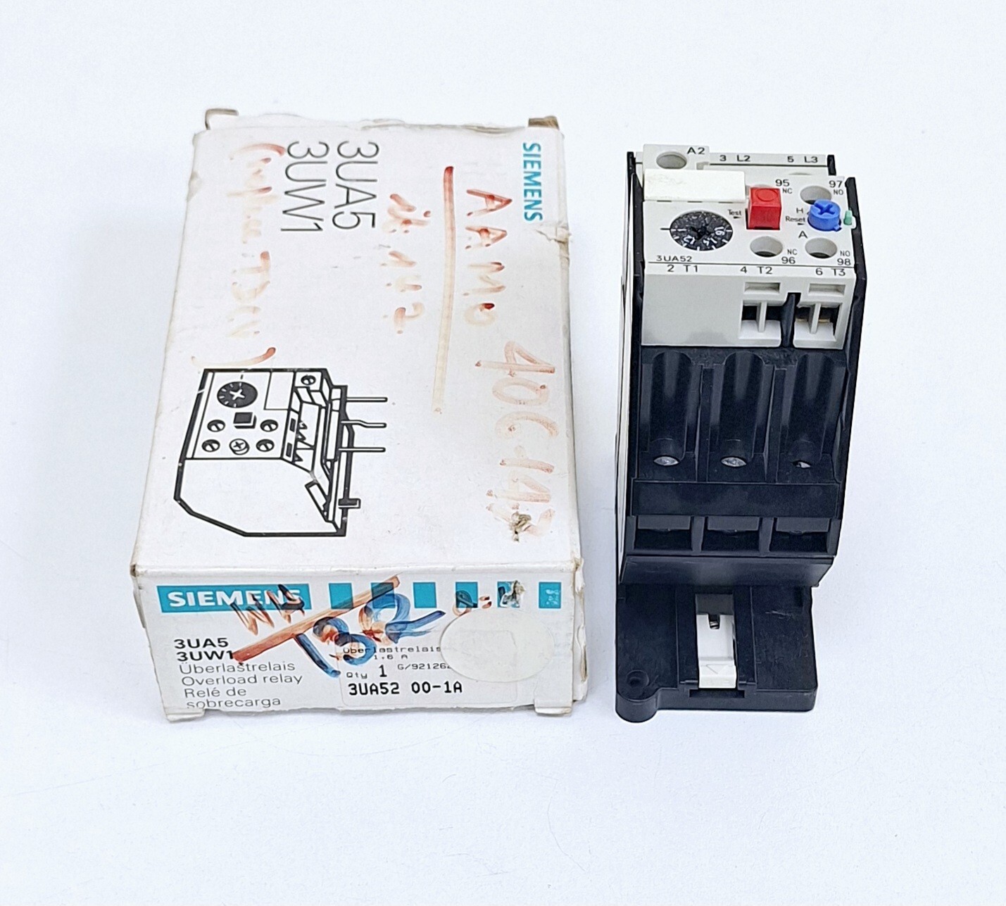 Siemens 3UA52 00-1A Overload Relay 1-1,6A