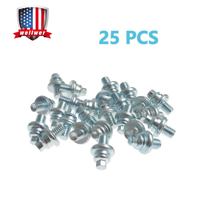 Set of 25 Battery Terminal Side Bolts Post 3/8''-16 Thread for 60307 392-004