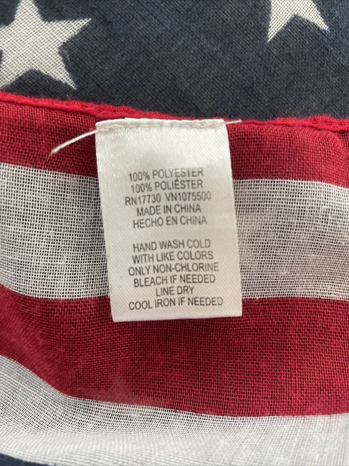 American Flag Stars & Stripes Table Runner 34 x 72, Sheer. From Target. - Image 2 of 3