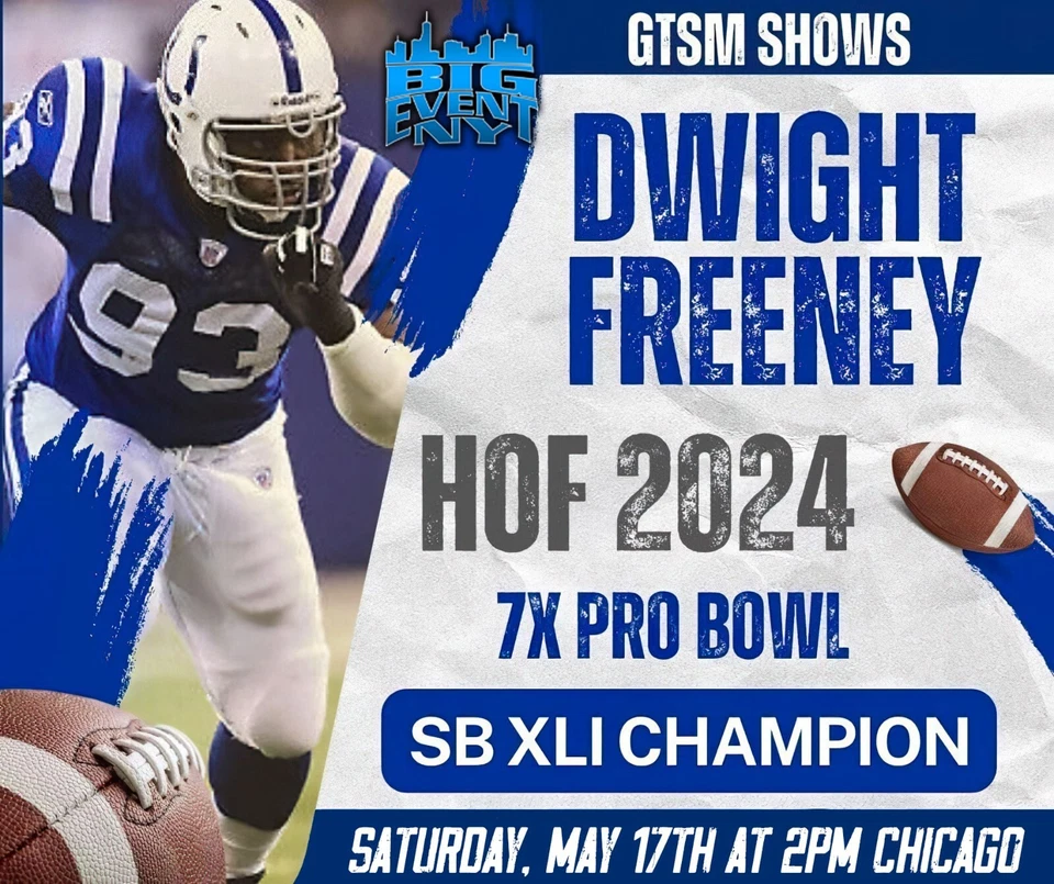 Mini capacete Dwight Freeney “HOF24” autografado Colts HOF RAV BAS CERTIFICADO DE AUTENTICIDADE - Imagem 3 de 3