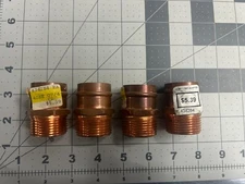 4-pack lot Watts 1" Pre-soldered Ez Sweat copper press adapter MIP fitting male