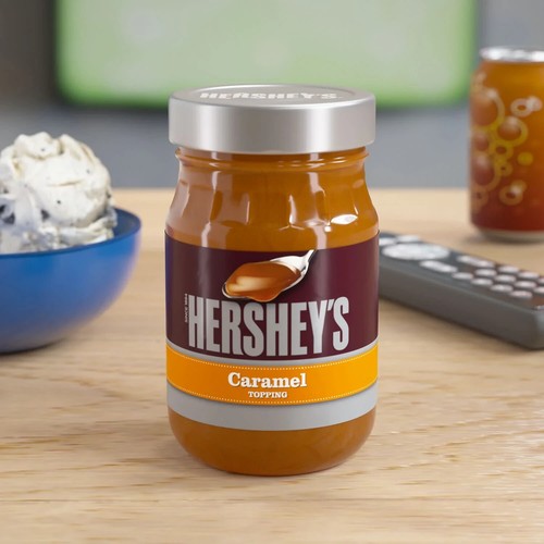 HERSHEY'S Caramel Topping 6-Pack - 14 oz Microwave-Safe Glass Jars, Kosher - Picture 7 of 24