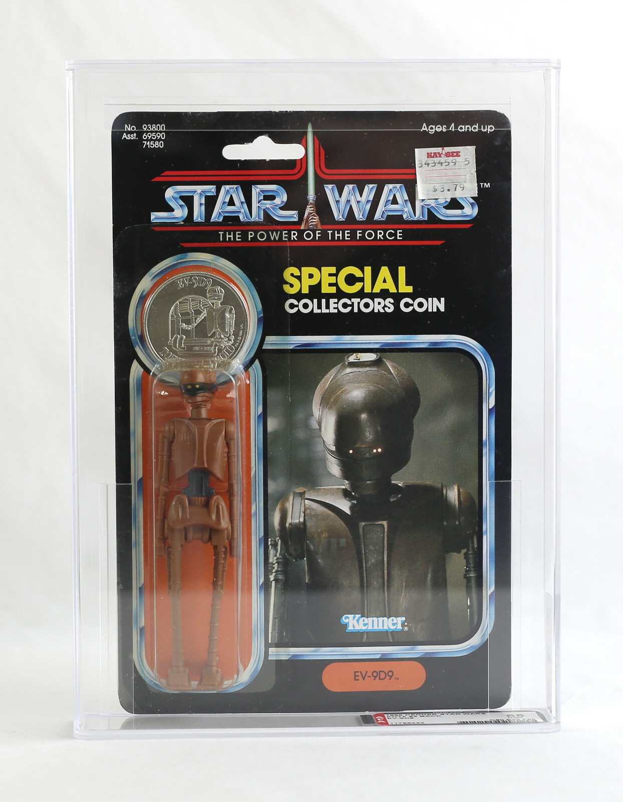 VINTAGE STAR WARS MOC EV9D9 Power of the Force AFA 85 ARCHIVAL