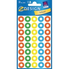 Pierścienie wzmacniające Avery forma celowa 13 mm folia 160 szt.