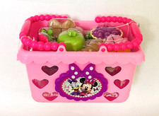 NIB Disney Minnie Bow-Tique Bowtastic Shopping Basket Set Toy