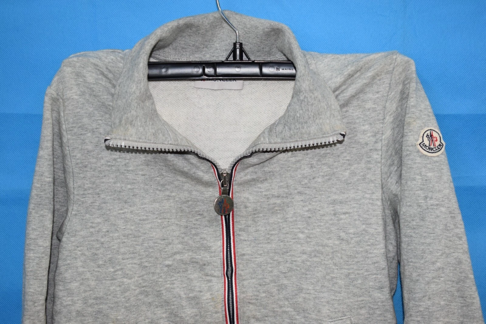 Felpa con cappuccio Moncler con cerniera taglia 8 bambini ragazzi