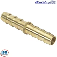 5/16" Hose ID Barb x 5/16" Hose ID Barb Brass Hose Splicer 129-5 MettleAir NEW!