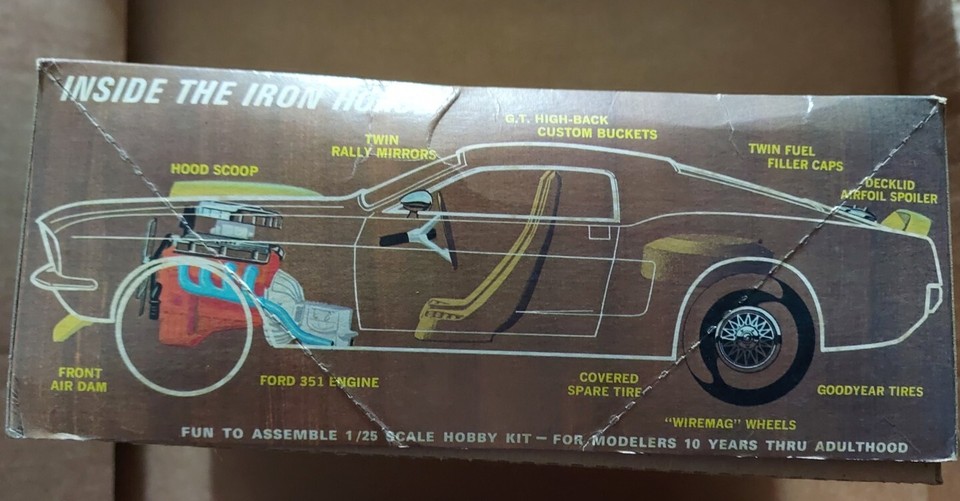 VINTAGE AMT IRON HORSE MUSTANG MODEL KIT. ALREADY STARTED eBay