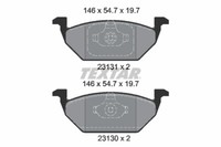 Textar 2313001 Bremsbelagsatz, Scheibenbremse FüR, Audi, Jetta, Roewe ( Saic ),