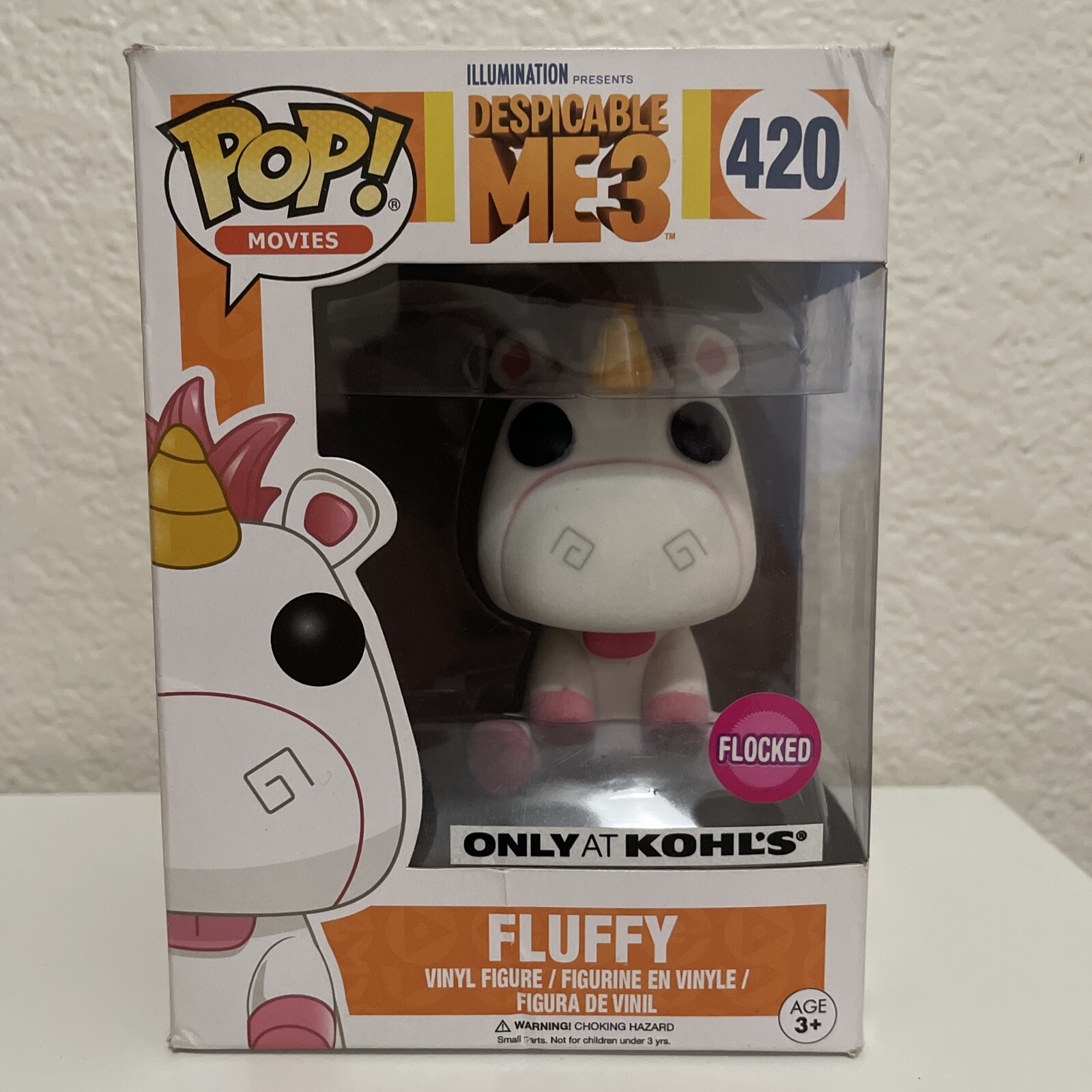Funko Pop Fluffy #420 Vinyl Figure Flocked Kohls Exclusive Despicable Me In Box