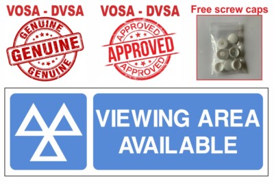 MOT VIEWING AREA AVAILABLE / MOT SIGN / MOT SIGNS / MOT SIGN PACK ...