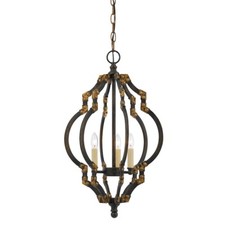 Colgante de metal Cal Lighting Howell de 3 luces, hierro oro antiguo - FX-3593-3