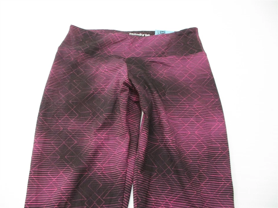 MARIKA Leggings Women's Size S Active Workout Running Yoga Black/Pink - Image 2 of 4