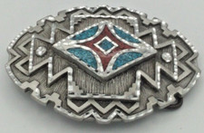 Belt Buckle ENCHANTMENT 2002 BB1070 Southwestern Inlay Fast Free Shipping 