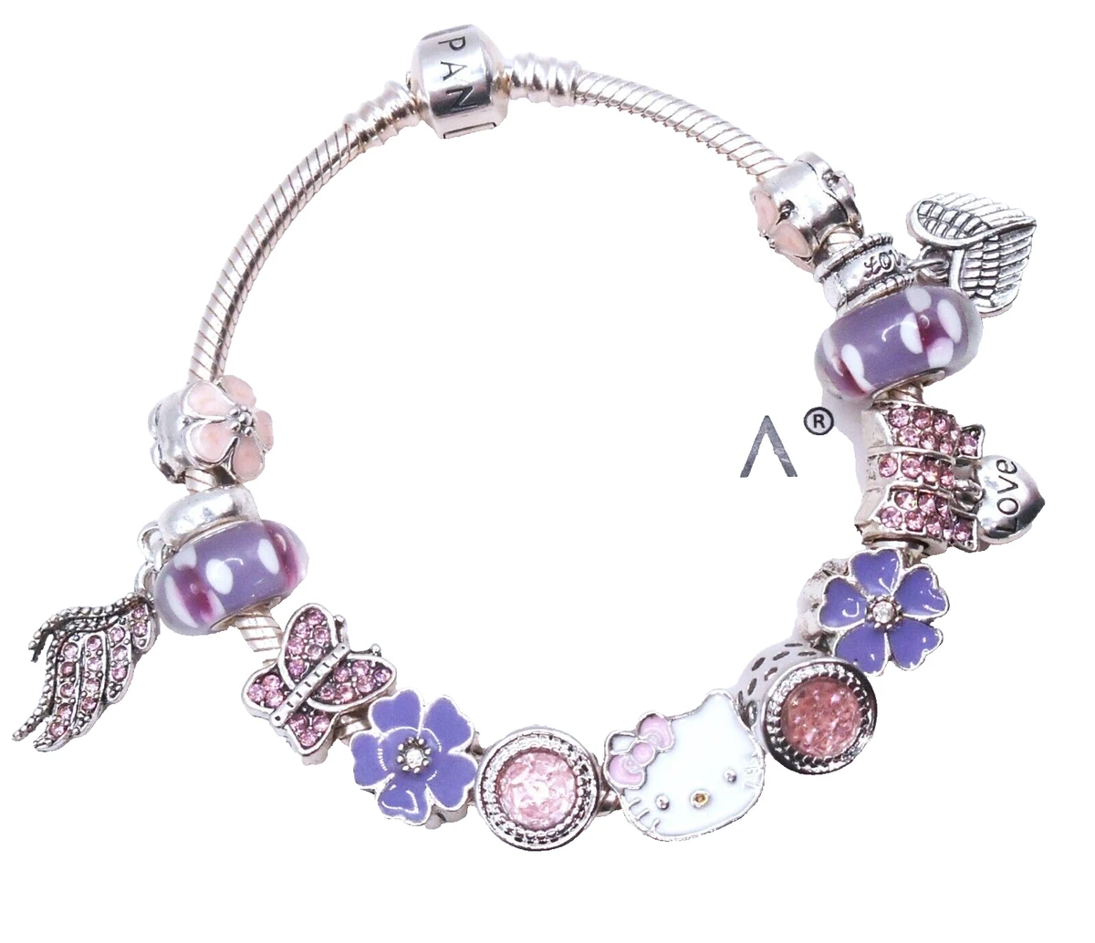 Hello Kitty Pandora charm bracelet  Pandora bracelet pink, Pandora  bracelet designs, Pandora bracelet charms ideas