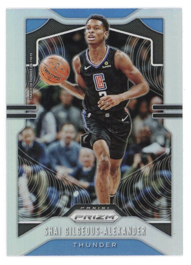 2019-20 Panini Prizm Shai Gilgeous-Alexander Silver Prizm Thunder #122