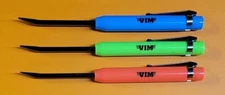 VIM 3 Pc Mini Pocket Pry Bar Set w/Pocket Clip & Magnet Blue Orange Green