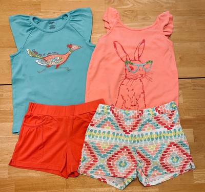 New Gymboree Sunset Brushstroke Shorts 5 year NWT Desert Dreams Adjustable Waist