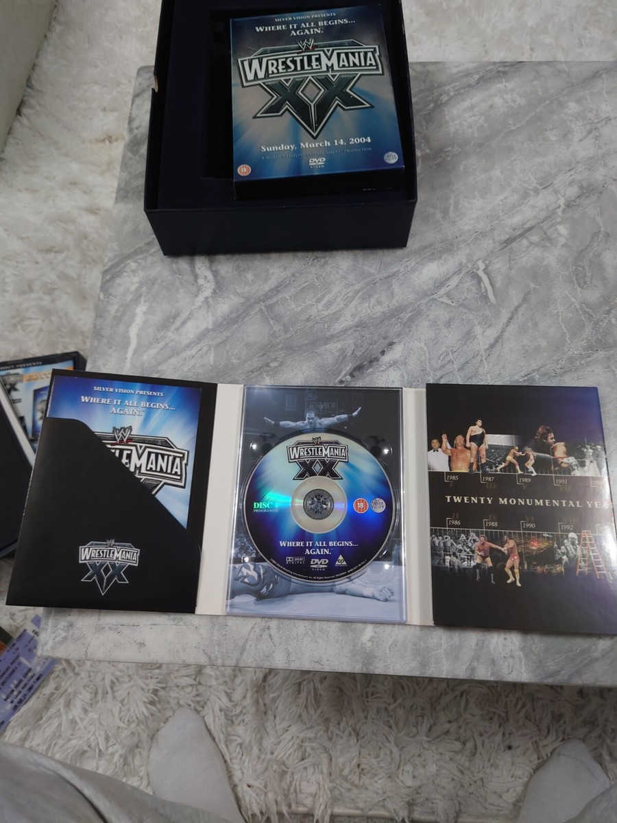 WWE WrestleMania XX 20 Complete Limited Edition Collectors DVD Set