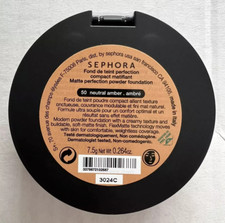 Sephora Matte Perfection Powder Foundation  50 Neutral Amber  Full Size SEALED