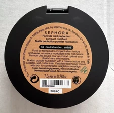 Sephora Matte Perfection Powder Foundation ~ 50 Neutral Amber ~ Full Size SEALED