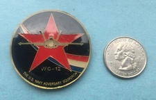 US NAVY CHALLENGE COIN FIGHTER SQUADRON COMPOSITE (VFC-12)  CHIEF / CPO
